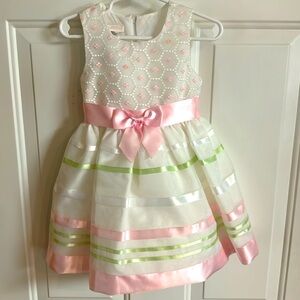 24M Dress with matching white panty/bloomer.